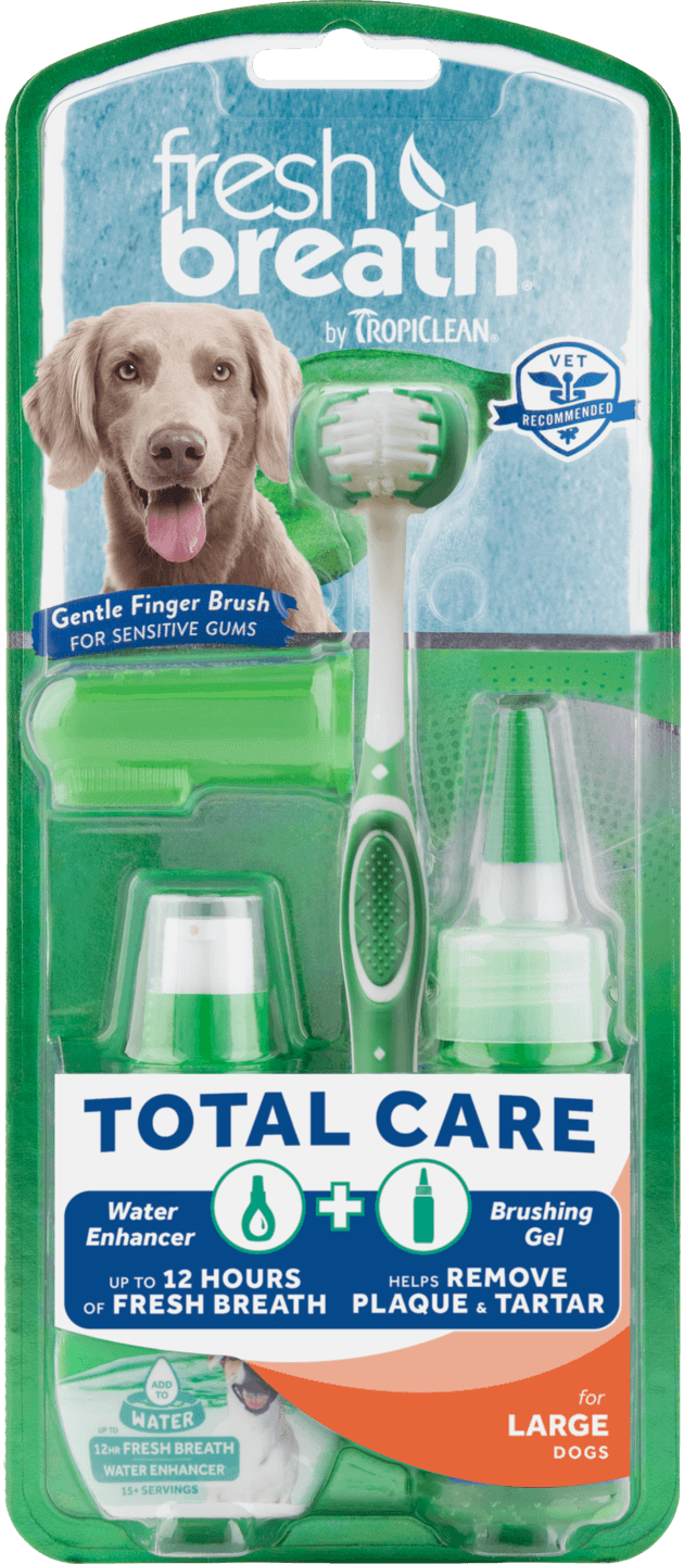 TROPICLEAN FRESH BREATH ZESTAW TOTAL CARE ORAL CARE KIT DLA PSÓW RAS DUŻYCH - 003170