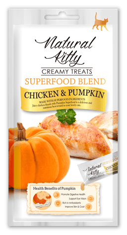 Pettric Natural Kitty Superfood Blend Kremowe Sticki Kurczak z Dynią - Chicken_Pumpkin