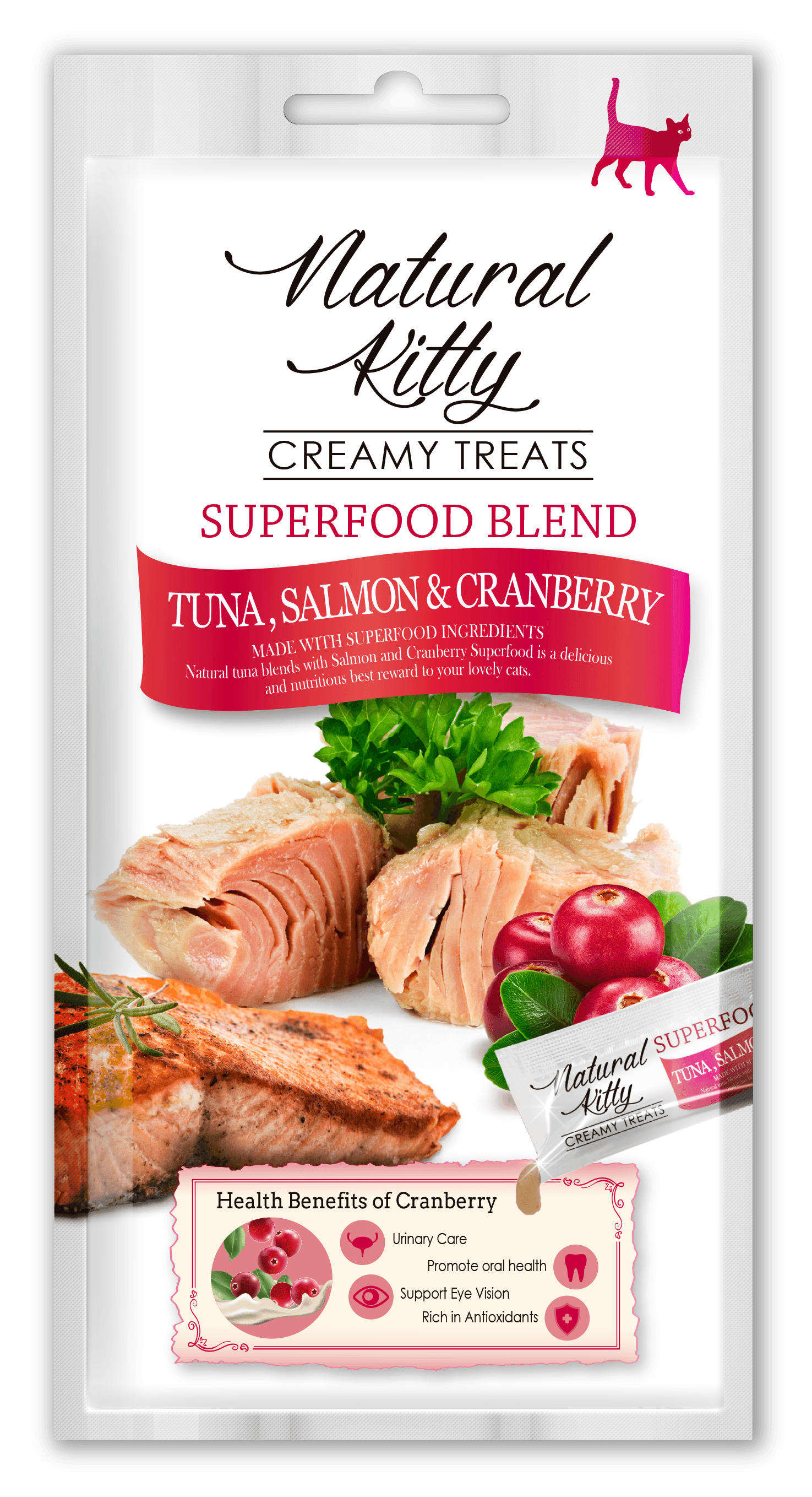 Superfood z tuńczyka, łososia i żurawiny
